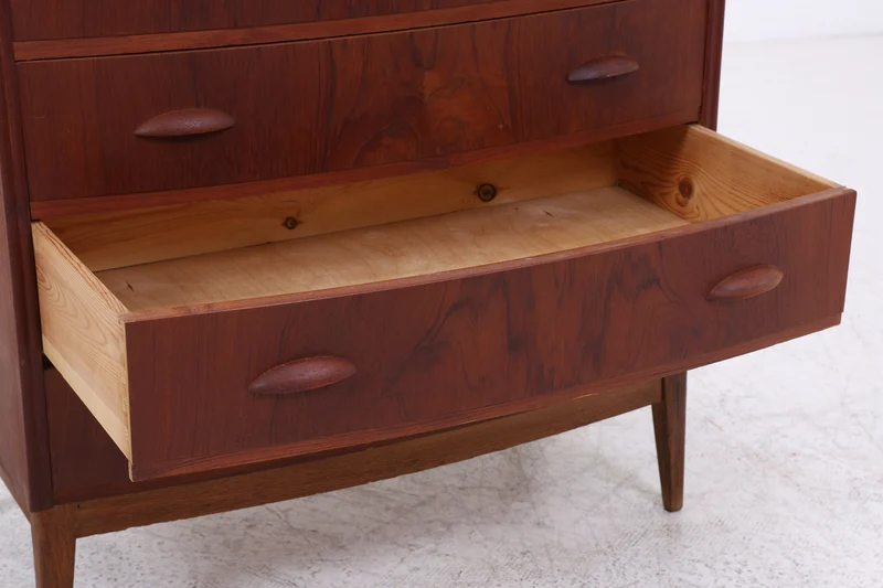 Vintage Teak Tallboy | Mid Century Kommode | Danish Design
