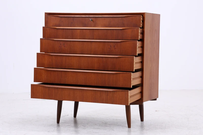 Vintage Teak Tallboy | Mid Century Kommode | Danish Design