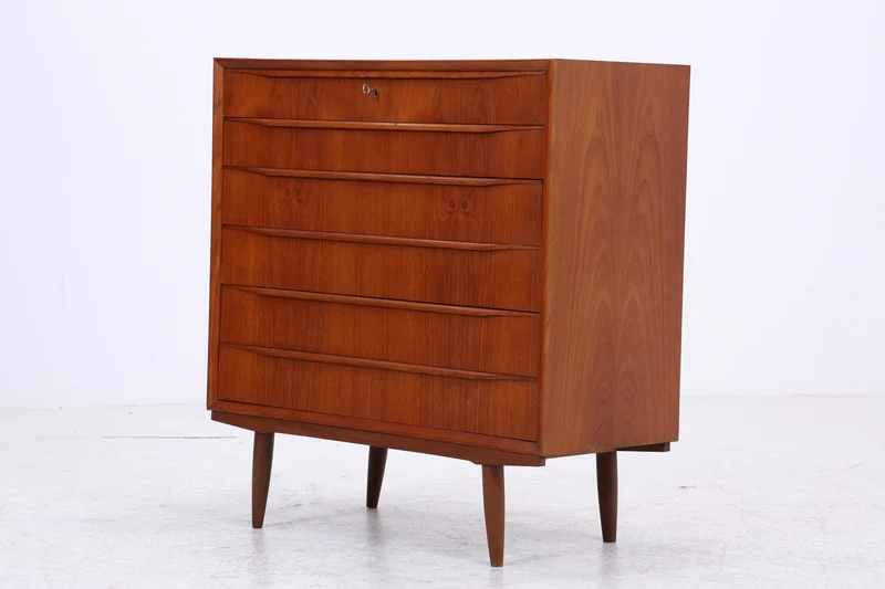 Vintage Teak Tallboy | Mid Century Kommode | Danish Design