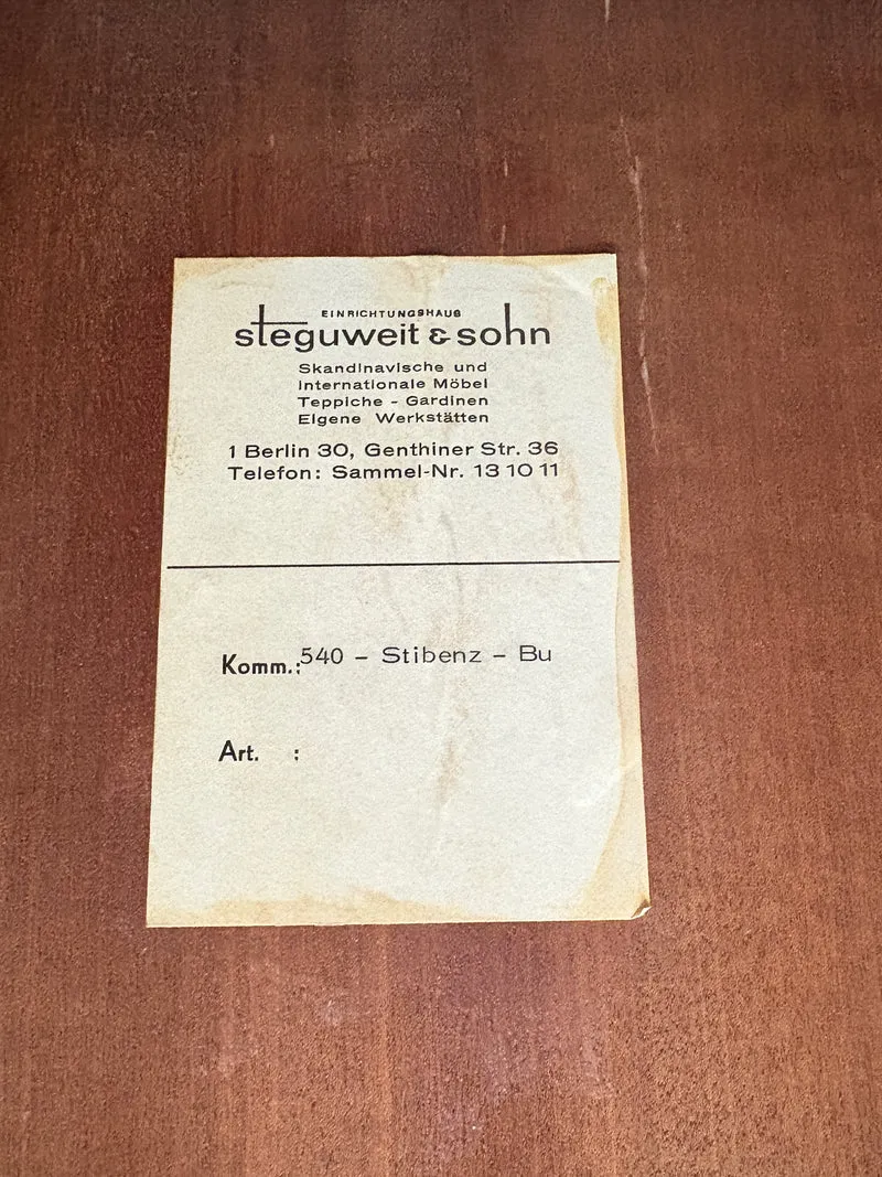 Mid-Century Teak Highboard der 60er Jahre – Wohnzimmerschrank - Anrichte