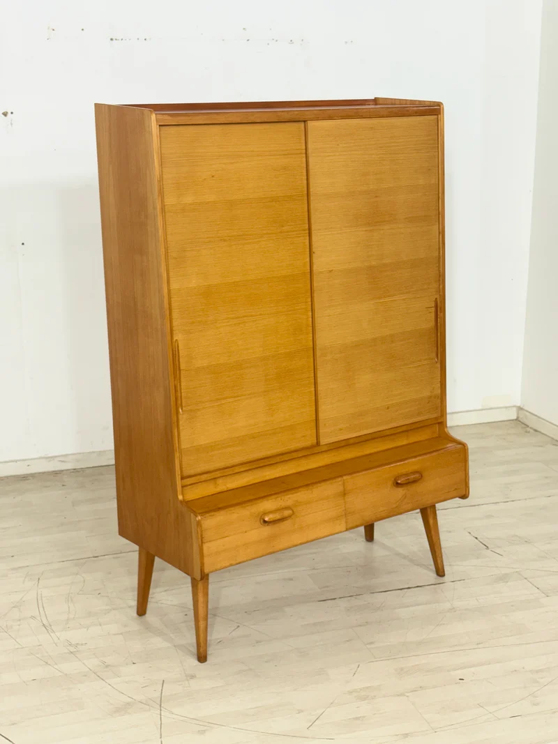 Vintage Schrank | Highboard | Mid-Century Fächerschrank | Wohnzimmerschrank