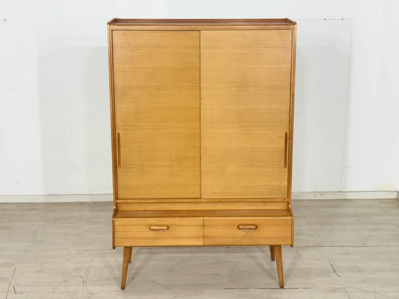 Vintage Schrank | Highboard | Mid-Century Fächerschrank | Wohnzimmerschrank