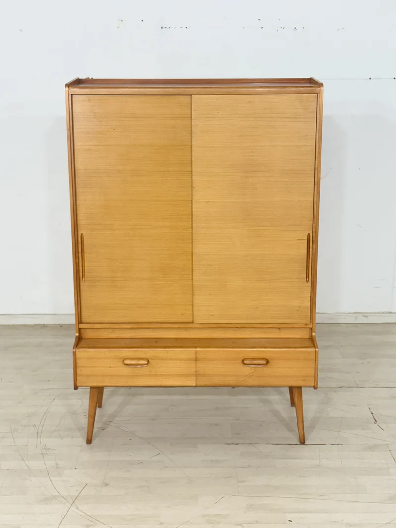 Vintage Schrank | Highboard | Mid-Century Fächerschrank | Wohnzimmerschrank