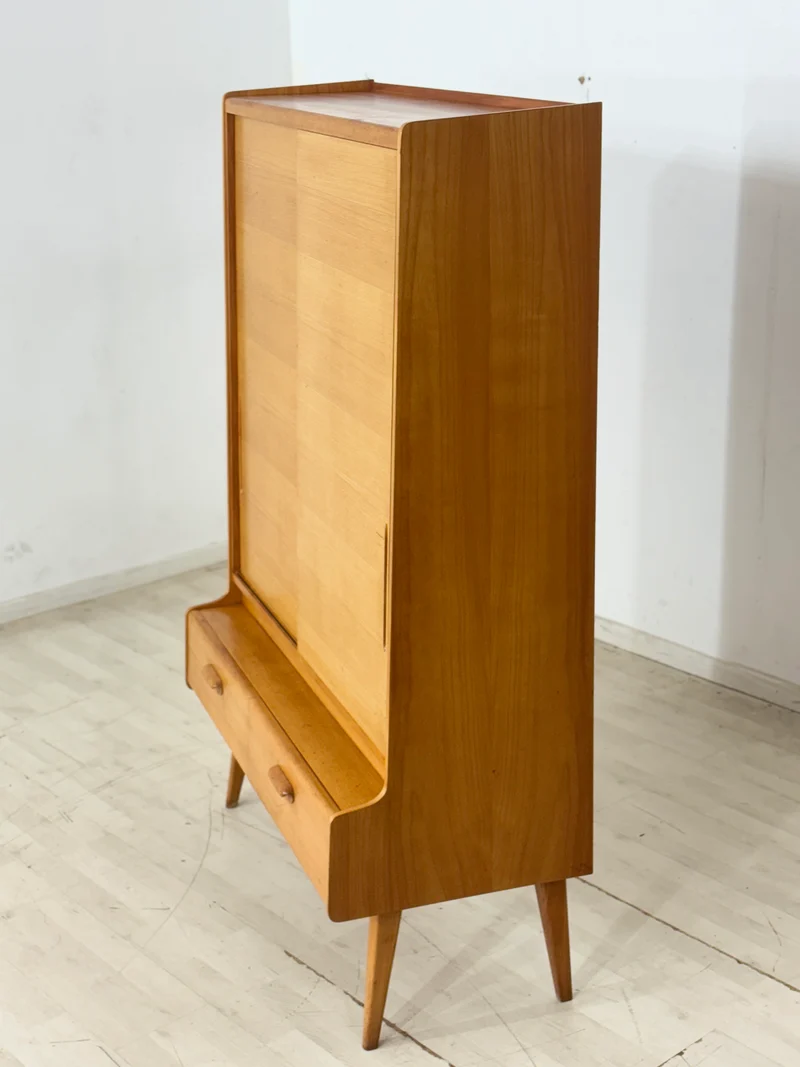 Vintage Schrank | Highboard | Mid-Century Fächerschrank | Wohnzimmerschrank