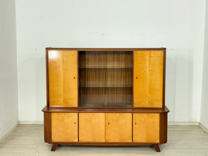 Schönes Vintage Highboard / Barschrank / Sideboard / Geschirrschrank