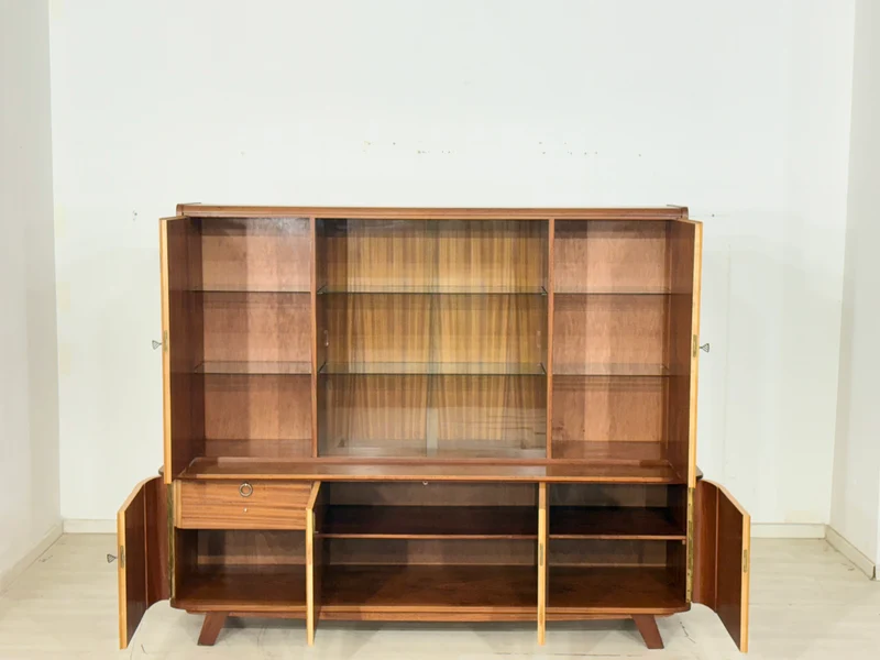 Schönes Vintage Highboard / Barschrank / Sideboard / Geschirrschrank