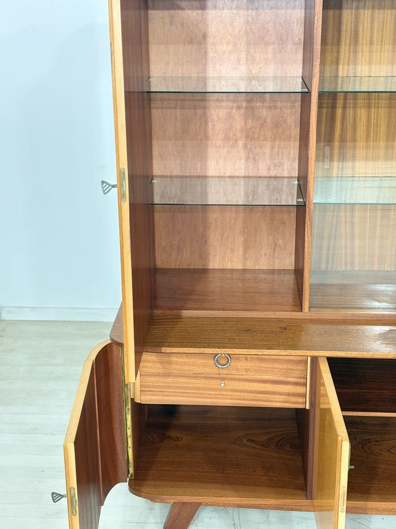 Schönes Vintage Highboard / Barschrank / Sideboard / Geschirrschrank