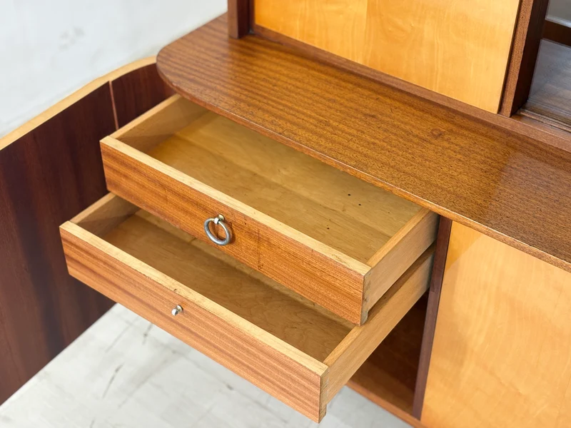 Schönes Vintage Highboard / Barschrank / Sideboard / Geschirrschrank