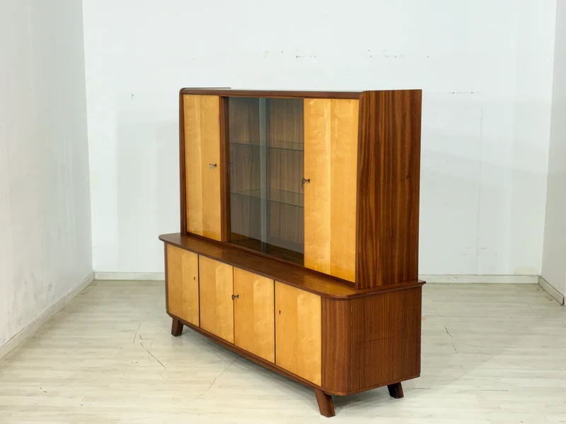 Schönes Vintage Highboard / Barschrank / Sideboard / Geschirrschrank