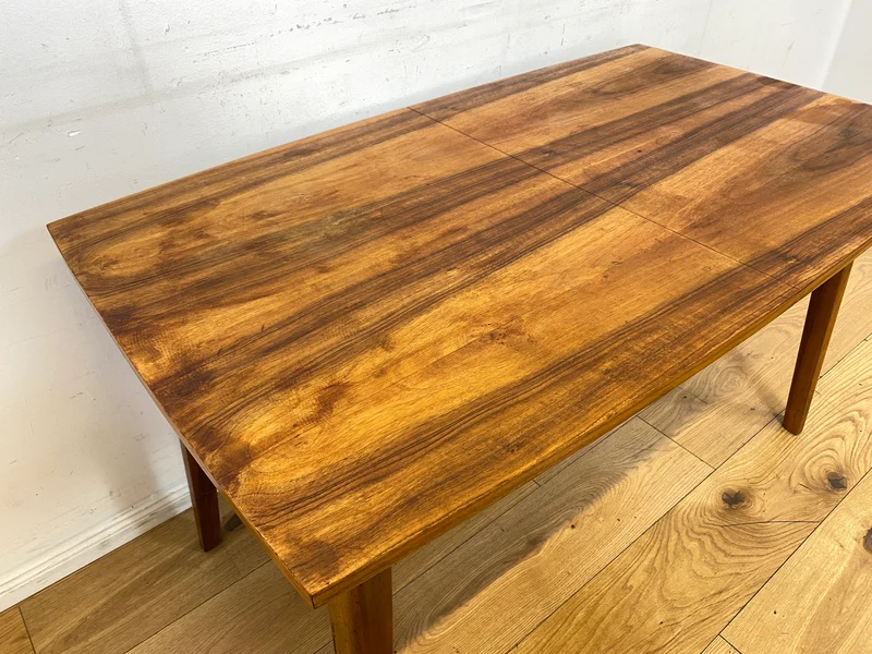 Formschöner ausziehbarer und höhenverstellbarer Mid-Century Multifunktionstisch in Palisander I Salontisch Esstisch Küchentisch Couchtisch Holztisch Vintage 50er 60er I
