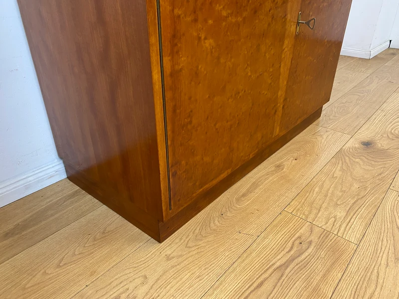 Stilvoller Mid-Century Schreibschrank mit großer Schreibklappe und Regal I Sekretär Schreibkommode Schreibtisch Bücherschrank Bücherregal Highboard Regalwand Vintage 60er I