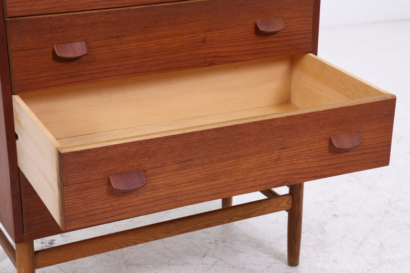 Vintage Teak Tallboy von Carl Aage Skov für Munch Møbler | Danish Design Kommode | 6 Schubladen