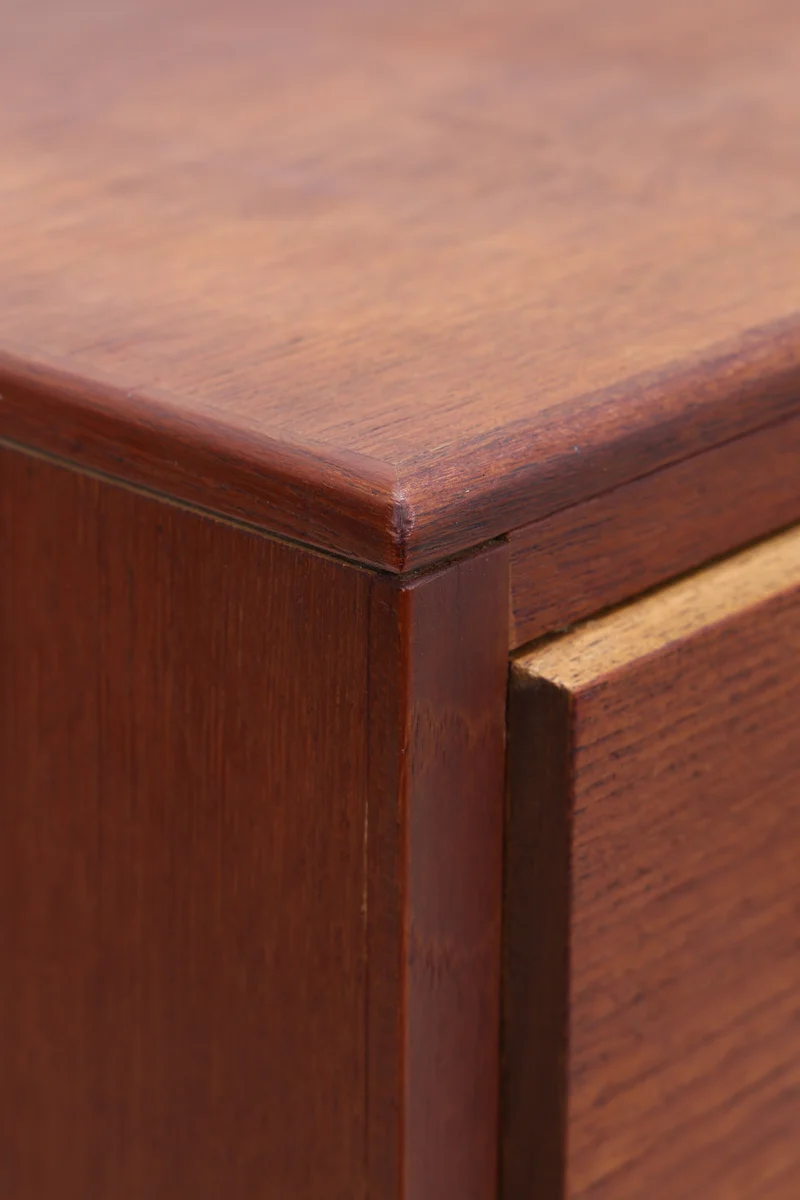 Vintage Teak Tallboy von Carl Aage Skov für Munch Møbler | Danish Design Kommode | 6 Schubladen