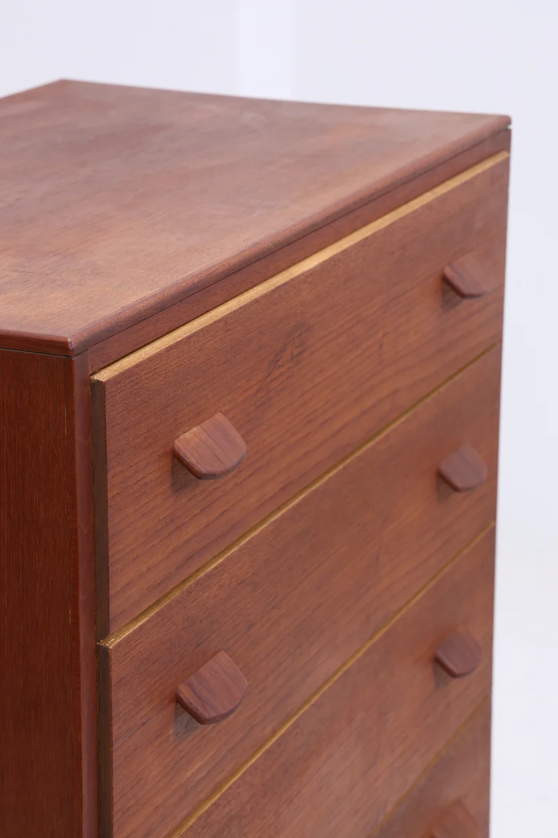 Vintage Teak Tallboy von Carl Aage Skov für Munch Møbler | Danish Design Kommode | 6 Schubladen