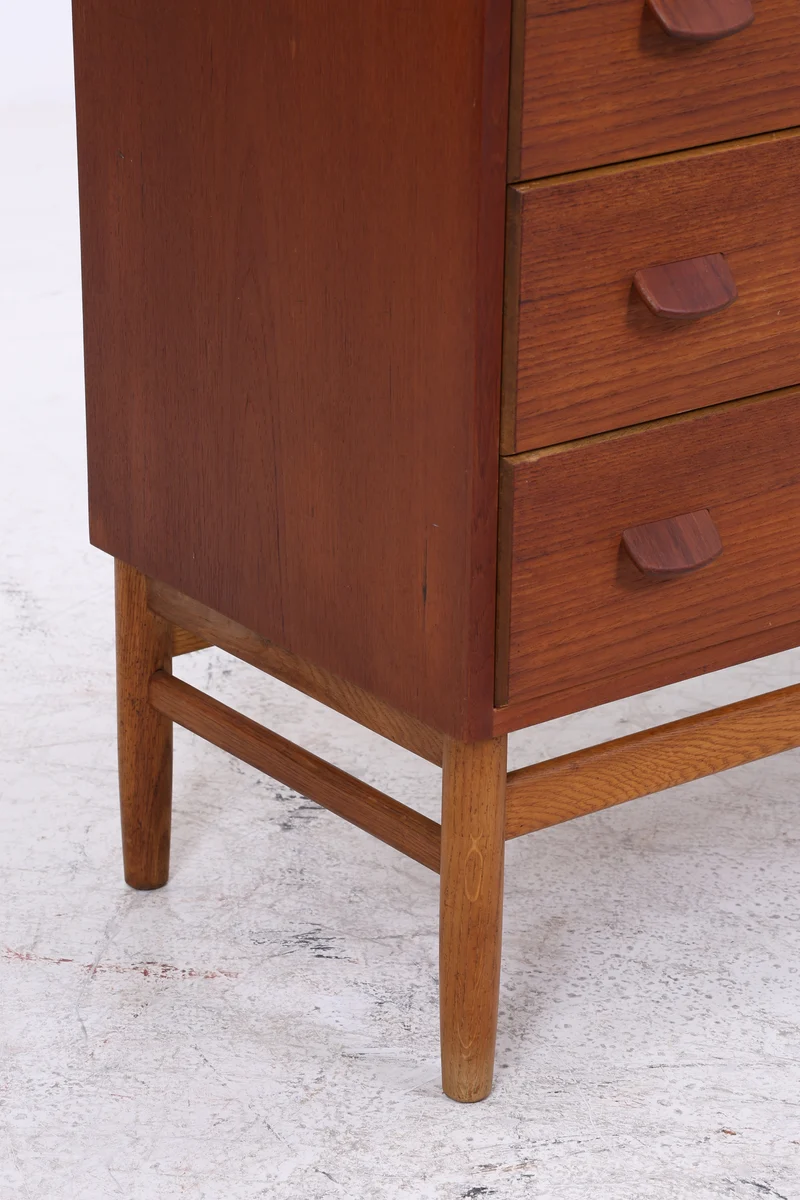 Vintage Teak Tallboy von Carl Aage Skov für Munch Møbler | Danish Design Kommode | 6 Schubladen