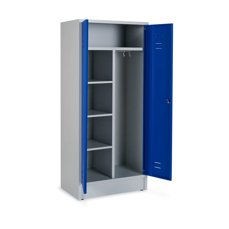Stahl-Kleiderwäschespind (800 mm) – 3 Fachböden inkl.