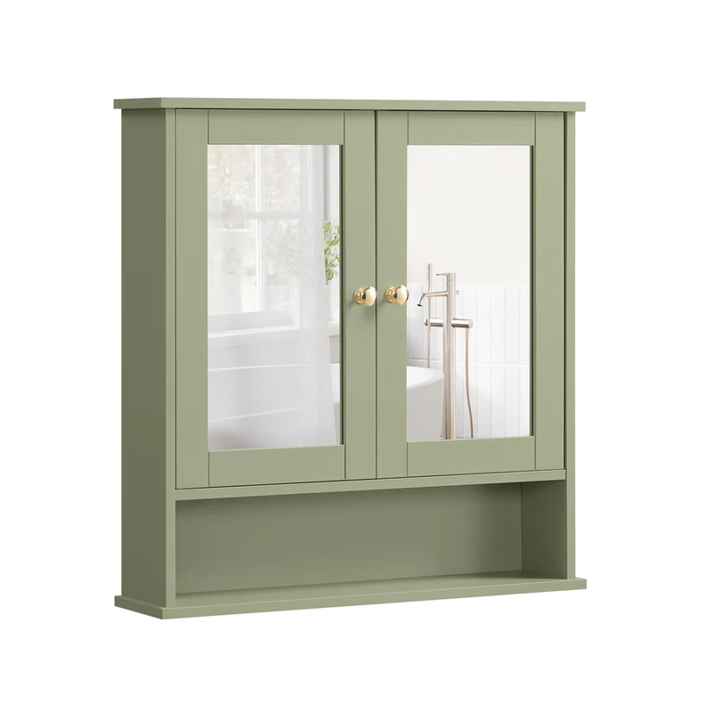 Spiegelschrank mit offenem Fach Wandmontage