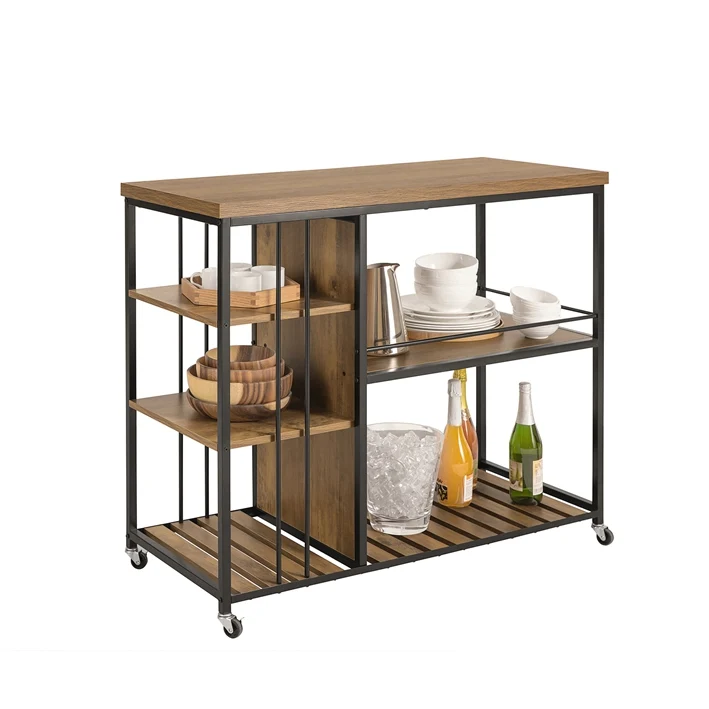 SoBuy | Servierwagen | Küchenschrank | Mehrzweckschrank | SVW18-II-F