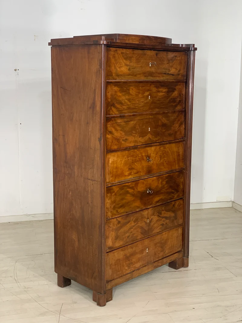 Hochwertiger Biedermeier Schrank Fächerschrank um 1880