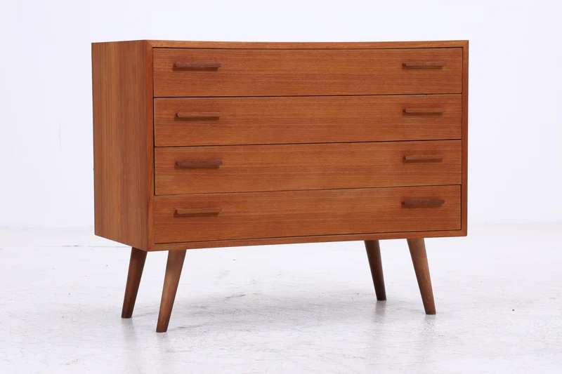 Vintage Teak Kommode von Kai Kristiansen | Mid Century Schrank | 4 Schubladen