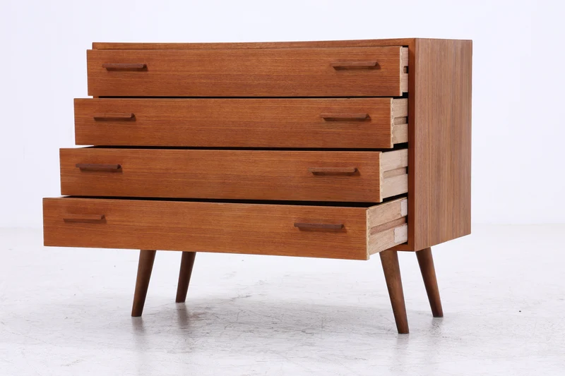 Vintage Teak Kommode von Kai Kristiansen | Mid Century Schrank | 4 Schubladen
