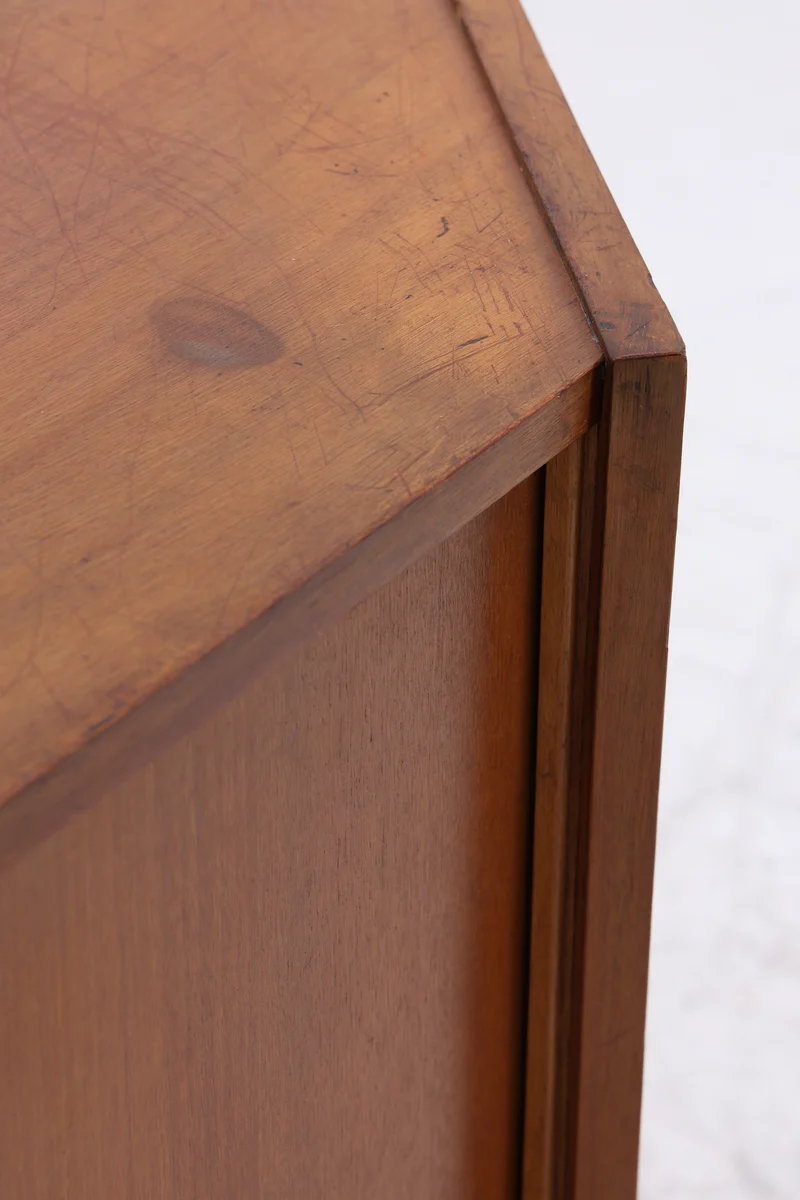 Vintage Eckkommode | Mid Century Eckschrank | 1960er Jahre