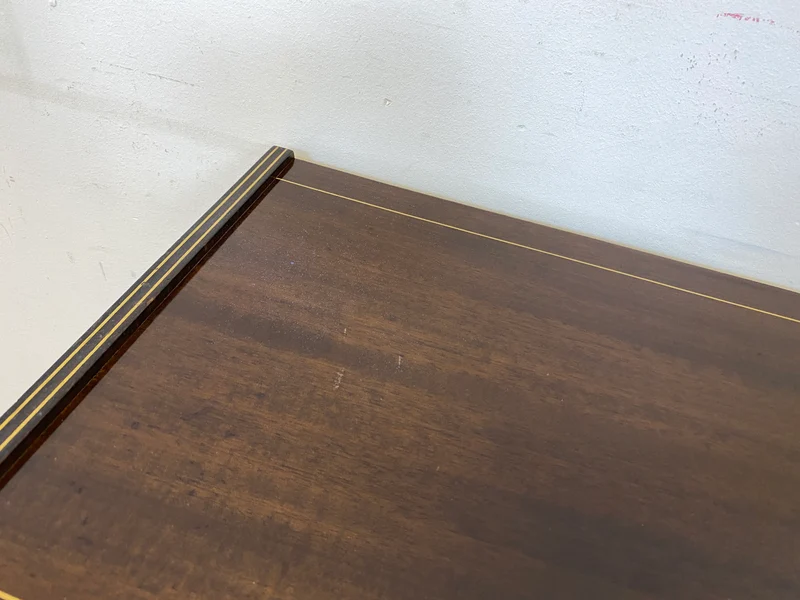 Formschöne dunkle 50er Jahre Barkommode mit Schiebetüren , Originalglas und Messingbeschlag I Bar Barschrank Vitrine Kommode Sideboard Rockabilly Mid-Century Vintage 60er I