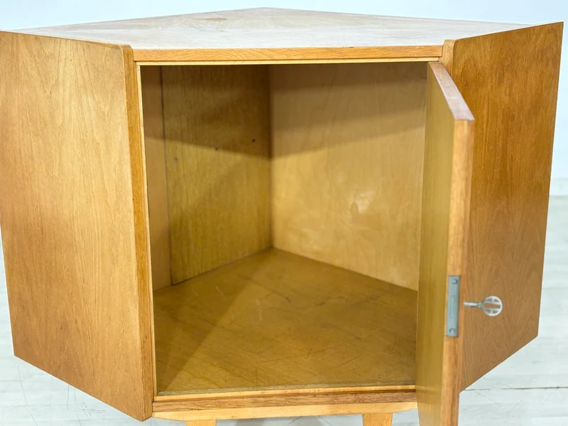 Mid-Century Eckschrank / Vintage Wohnzimmerschrank – 60er Jahre