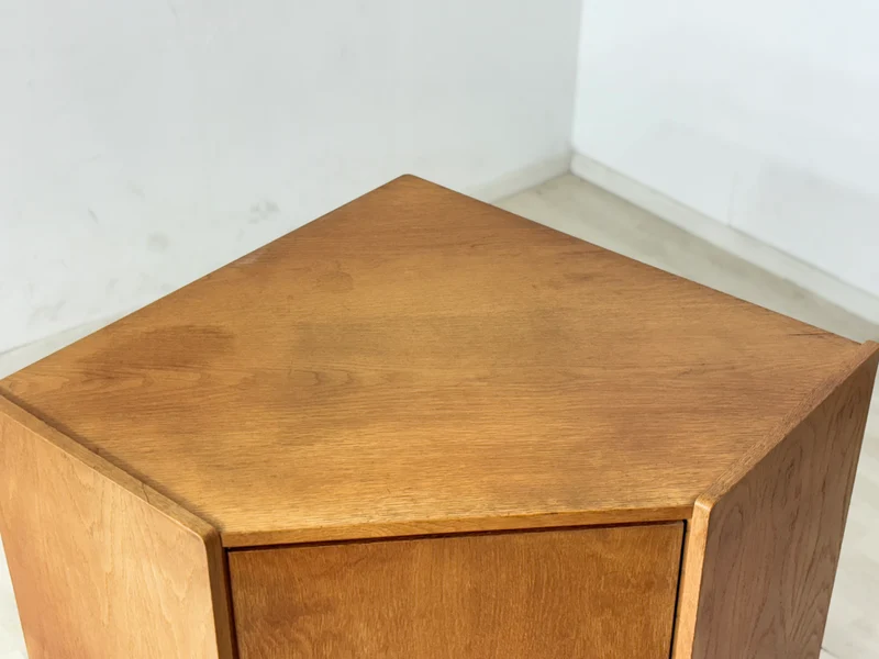 Mid-Century Eckschrank / Vintage Wohnzimmerschrank – 60er Jahre
