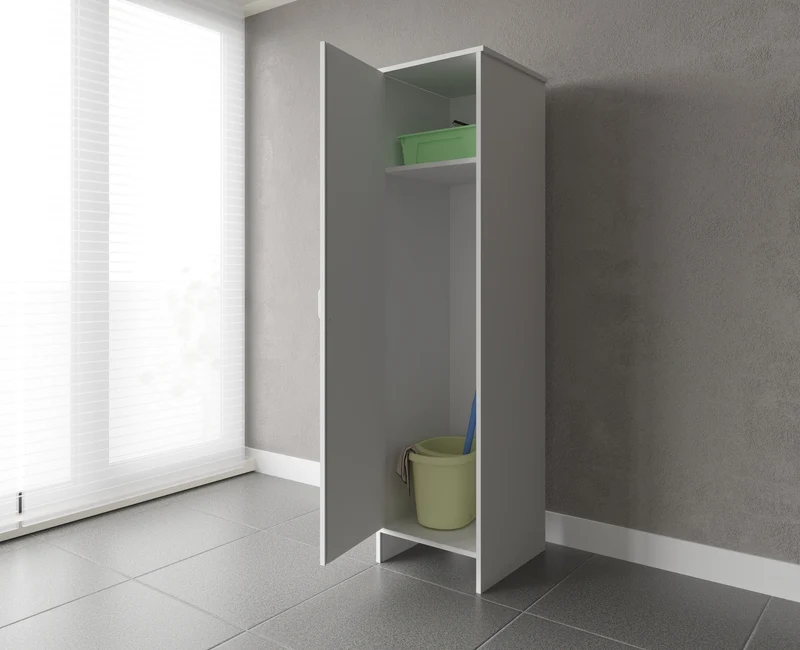 Colonna per Composizione Lavanderia in PVC, Kit Completo 45x50 cm, Modello Garden, Ideale per Spazi Funzionali
