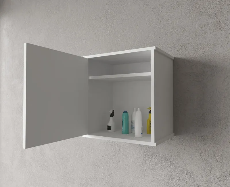 Pensile per Composizione Lavanderia in PVC, Kit Completo 45x34 cm, Modello Garden, Ideale per Spazi Funzionali