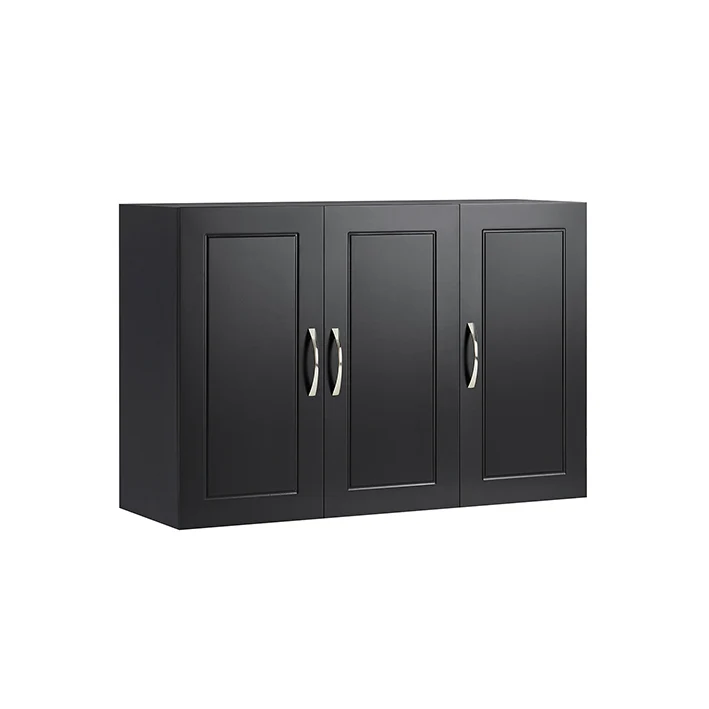 Vorverkauf | SoBuy | Hängeschrank mit 2 Türen | Wandschrank | Schwarz | FRG231-L-SCH