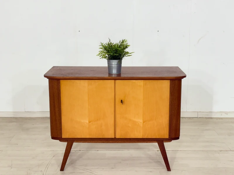 Mid-Century Kommode / Sideboard / Vintage Barschrank – 60er Jahre