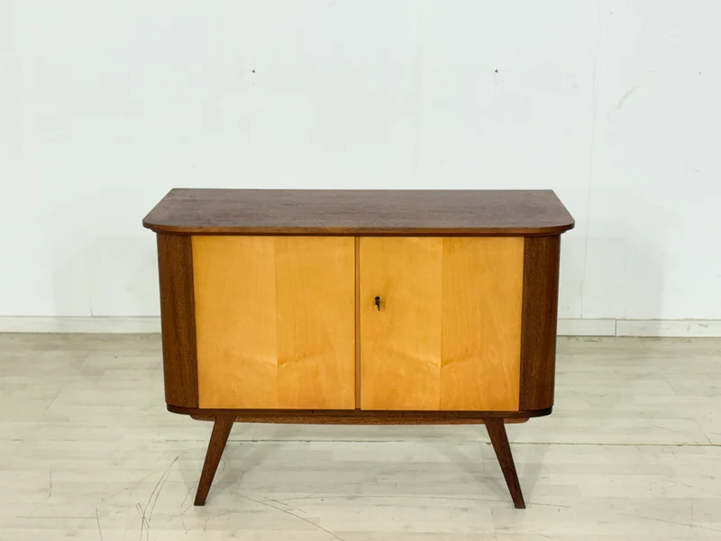 Mid-Century Kommode / Sideboard / Vintage Barschrank – 60er Jahre