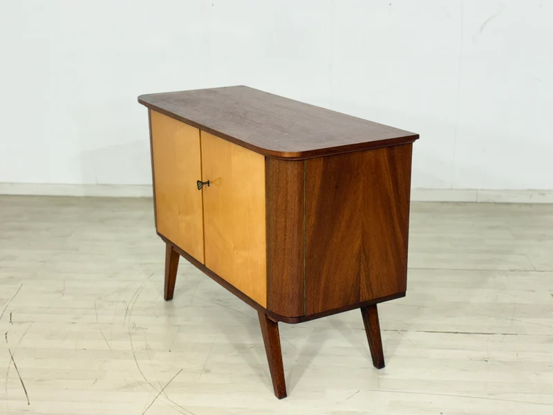 Mid-Century Kommode / Sideboard / Vintage Barschrank – 60er Jahre