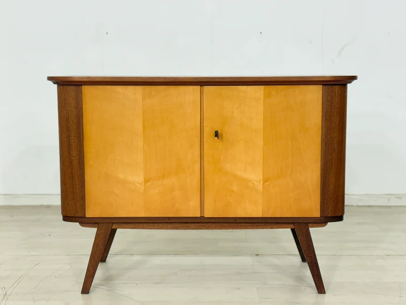 Mid-Century Kommode / Sideboard / Vintage Barschrank – 60er Jahre