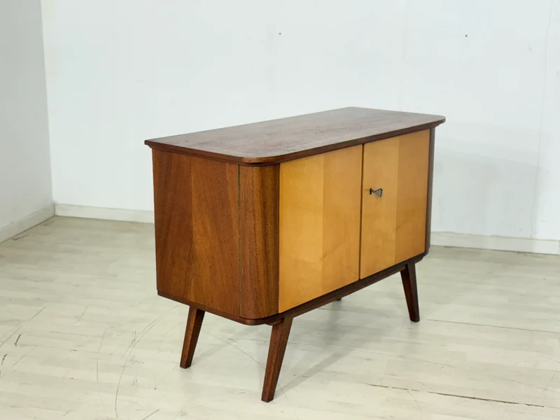 Mid-Century Kommode / Sideboard / Vintage Barschrank – 60er Jahre