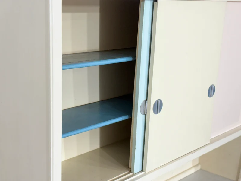 Vintage Küchenbuffet 50er/60er Jahre | Pastell-Design Küchenschrank| 2-teilig