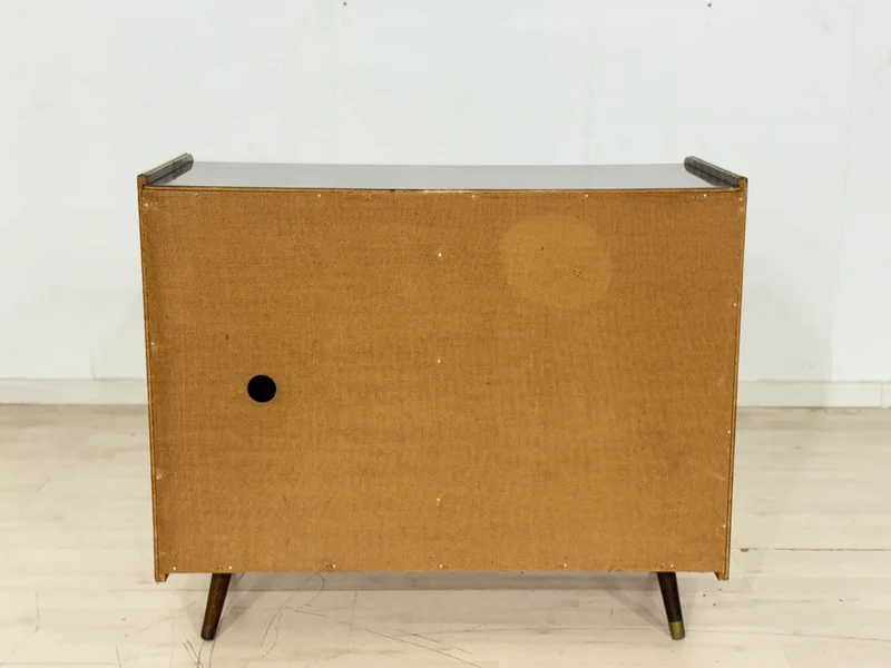 Mid-Century Barschrank / Vintage Plattenspieler / 60er Jahre Kommode