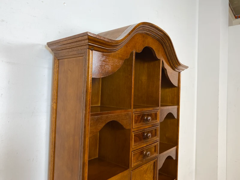 Formschöner und gut erhaltener Vintage Schreibschrank mit stabiler Schreibklappe und vielen Schubladen I Sekretär Schreibtisch Schreibkommode Bücherschrank Kommode Highboard I