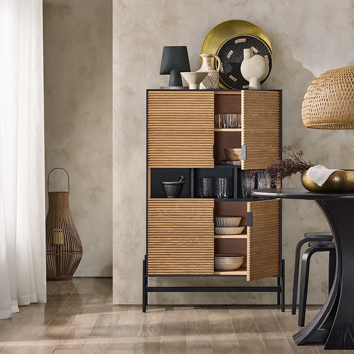 SoBuy | Sideboard | Küchenschrank | Flurschrank | Aufbewahrungsschrank | Buffet | HFSB03-SCH