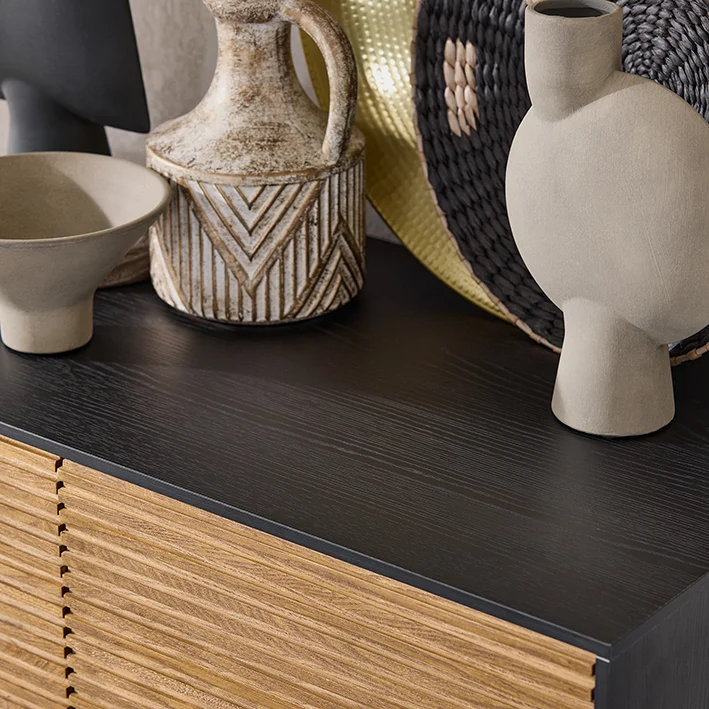 SoBuy | Sideboard | Küchenschrank | Flurschrank | Aufbewahrungsschrank | Buffet | HFSB03-SCH