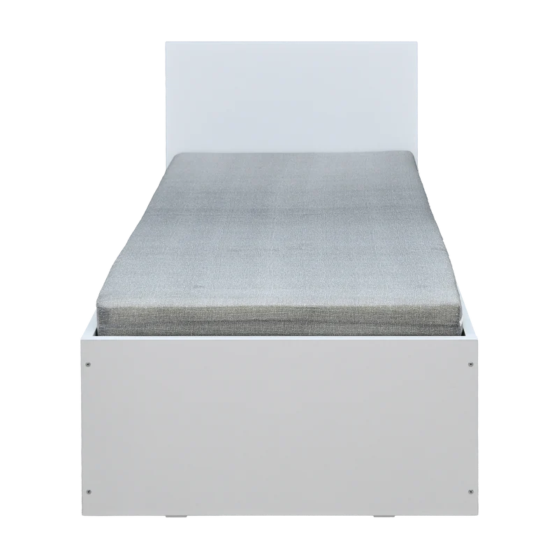 Holzbett mit Schublade – 90 × 200 cm – Weiß