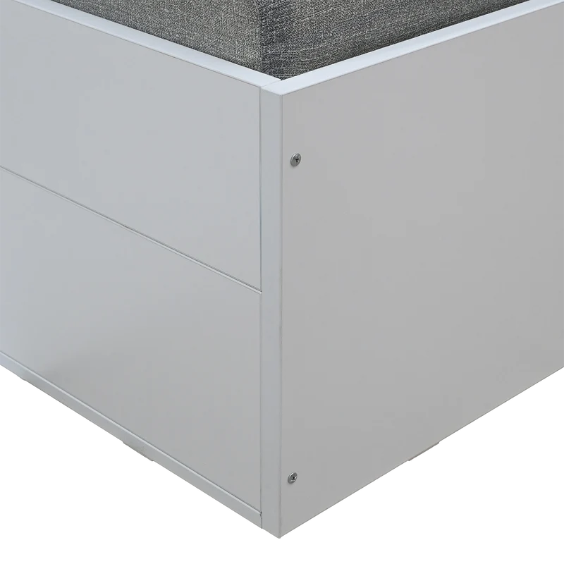 Holzbett mit Schublade – 90 × 200 cm – Weiß