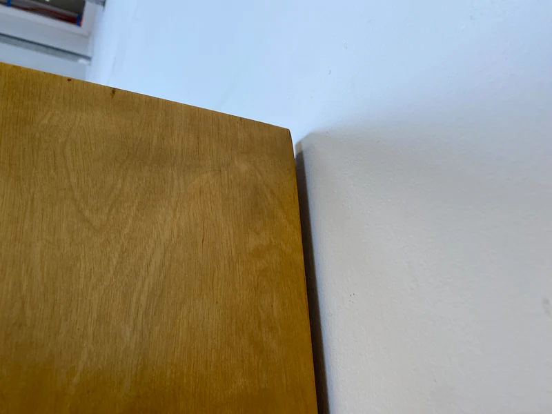 Sehr hübscher 60er Jahre Schrank mit Spiegel , Schublade & Messinggriffen I Schrank Kleiderschrank Spiegelschrank Flurschrank Garderobe Badschrank Mid-Century Vintage 50er