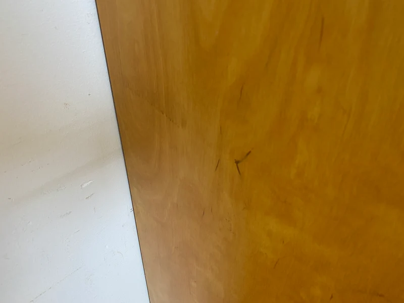 Sehr hübscher 60er Jahre Schrank mit Spiegel , Schublade & Messinggriffen I Schrank Kleiderschrank Spiegelschrank Flurschrank Garderobe Badschrank Mid-Century Vintage 50er