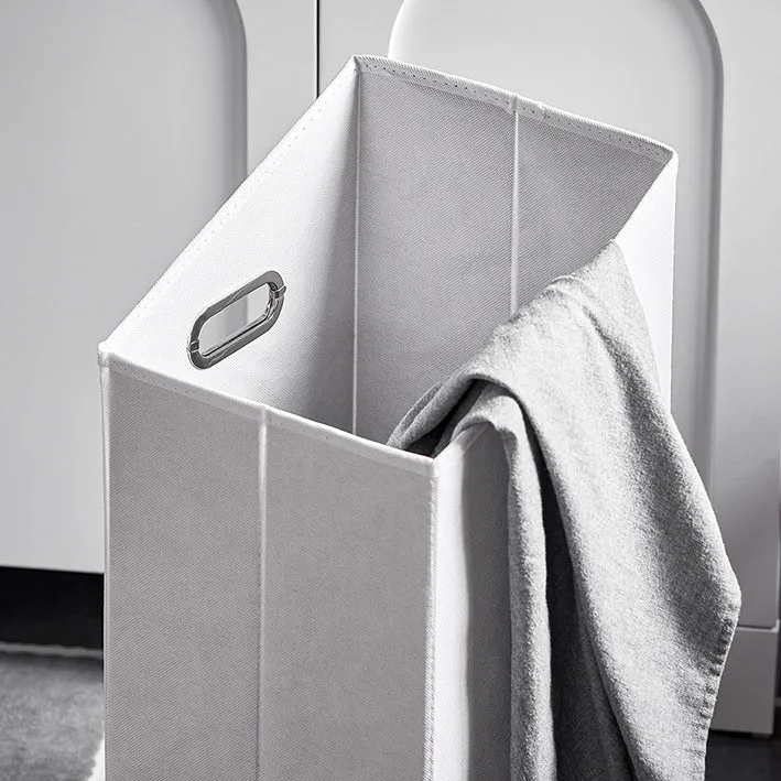 SoBuy | Wäscheschrank mit ausklappbarem Wäschesack | Wäschesammler | BZR161-W