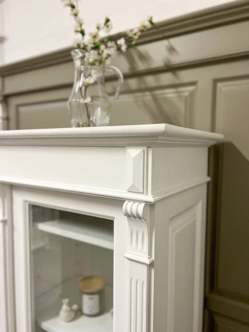Faro - Eleganter, weißer Badezimmer-Schrank im Landhaus-Stil