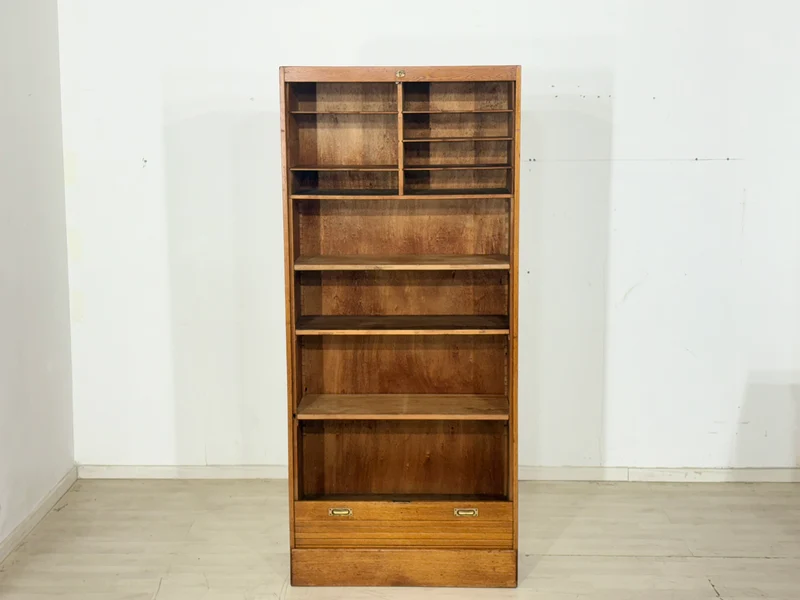 Großer 60er Jahre Rolladenschrank – Eiche – Vintage Highboard / Mid-Century Schrank