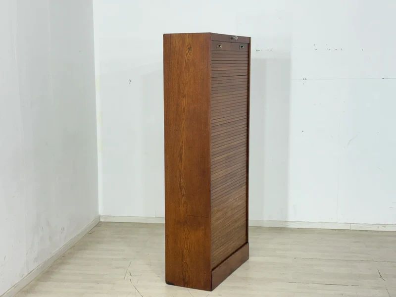 Großer 60er Jahre Rolladenschrank – Eiche – Vintage Highboard / Mid-Century Schrank